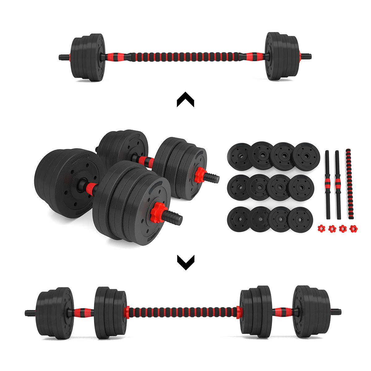 Nakládací činky HMS SGP20, 20 kg 5907695564563