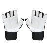 Fitness rukavice HMS RST04 bílé (Velikost S)