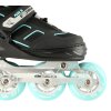 Kolečkové brusle NILS Extreme NA14174 černo-mentolové (Velikost S(31-34))