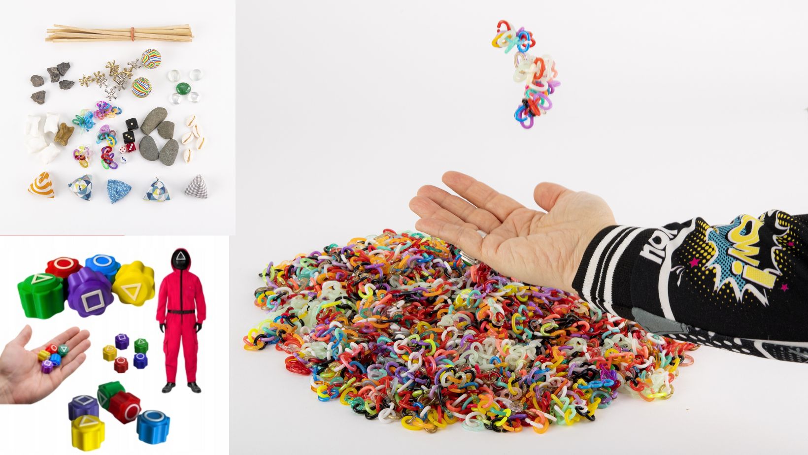 Hra drápky (gonggi) ze Hry na oliheň (Squid Game)