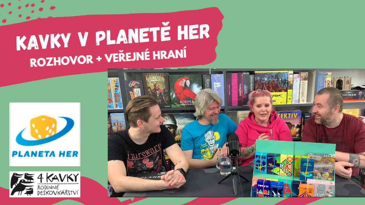 Kavky v Planetě her: rozhovor + veřejné hraní