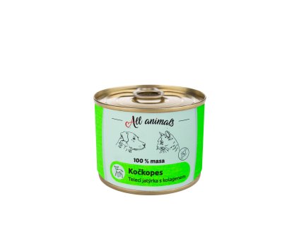 All Animals - konzerva kočkopes - Telecí jatýrka s kolagenem 200g