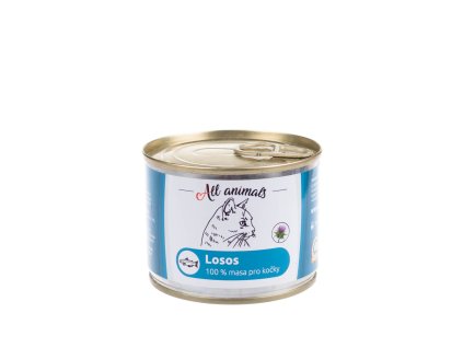 All Animals kočičí konzerva - Losos mletý 200g