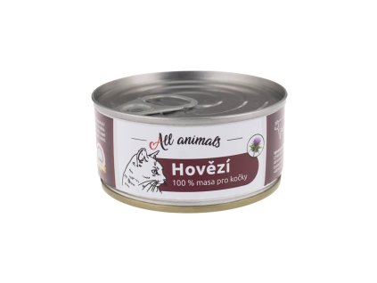 All Animals kočičí konzerva - Hovězí mleté 100g