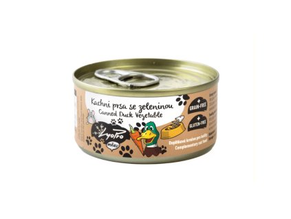 Lyopro kočičí konzerva - Kachní prsa se zeleninou 85g
