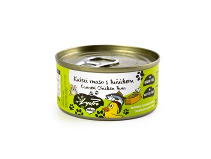 Lyopro kočičí konzerva - Kuřecí maso s tuňákem 85g