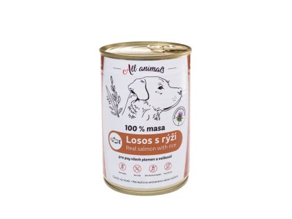 All Animals - Losos mletý s rýží 400g