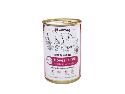 All Animals - Hovězí mleté s rýží 400g