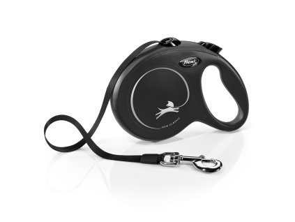 Vodítko FLEXI Black Design L pásek 5m/50kg černá