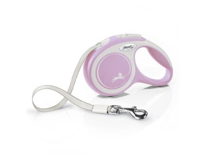 Vodítko FLEXI Comfort New XS pásek 3m/12kg růžová