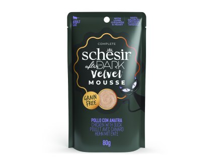 Schesir Cat kapsa After Dark Velv.Mousse kuře/kachn80g