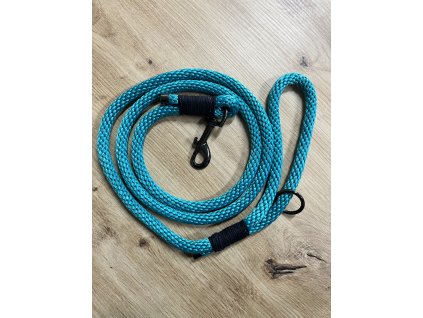 Provazové vodítko - 160cm tyrkysová