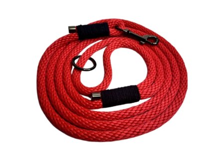 Provazové vodítko - 200cm červené