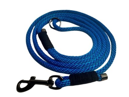 Provazové vodítko - 160cm modré
