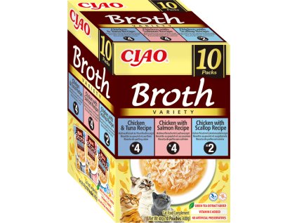 Churu Cat BOX Broth Chic.Tun&Chic.Salm&Chic.Scal10x40g