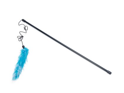 Hračka pro kočky - Udice s péřovým boa 50cm