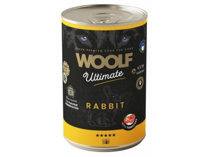 WOOLF Ultimate DogFood konz. Rabbit 400g