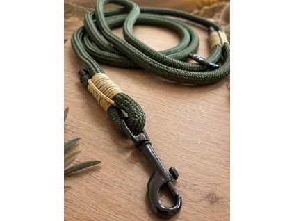 Provazové vodítko pro psy – Olive Rope 160cm