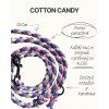Paracordové vodítko pro psy - Cotton Candy 120 cm