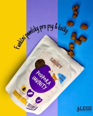 Ne každý pamlsek je jen odměna 🐾 Někdy je to 💛 podpora lesklé srsti někdy 💜 posílení imunity a jindy 💙 klid v náročném...