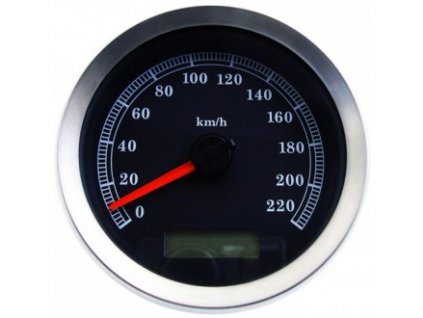 4" Tachometr v KM/H pro 04-13 FLHT/C/Ui,FLTR , 08-10 FXCW/C a 04-11 Dyna modely