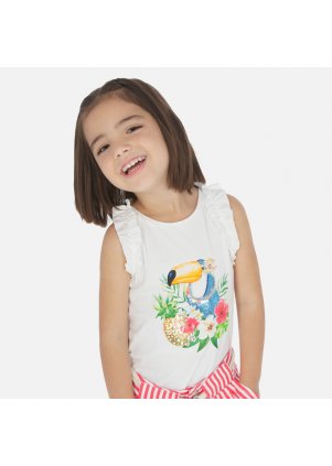 Tílko s tukanem, White