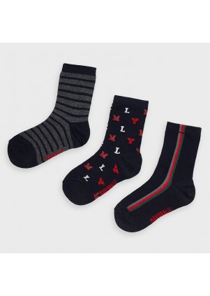 Ponožky set 3 kusy, Navy