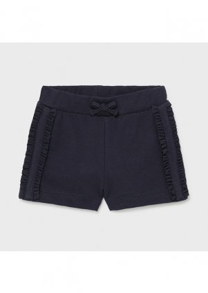 Bavlněné šortky s volánkem, Navy