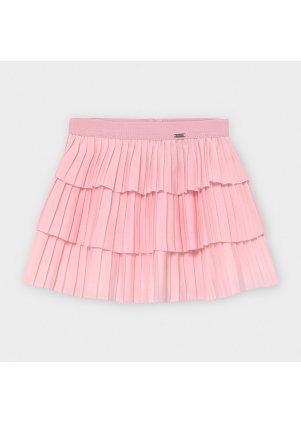 Skládaná sukně, Lurex pink