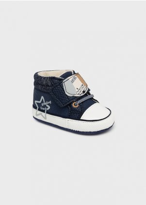 Multicolour sporty boots for newborn boy, Blue sport