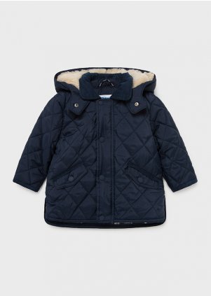 Padded coat for baby boy, Blue