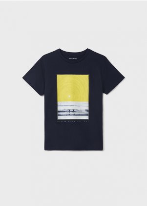 ECOFRIENDS short sleeve graphic t-shirt boy, Navy blue