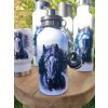 BLACK HORSE (kůň) - termoska a termohrnek, hrnek - keramický a smaltový, panáková sklenka