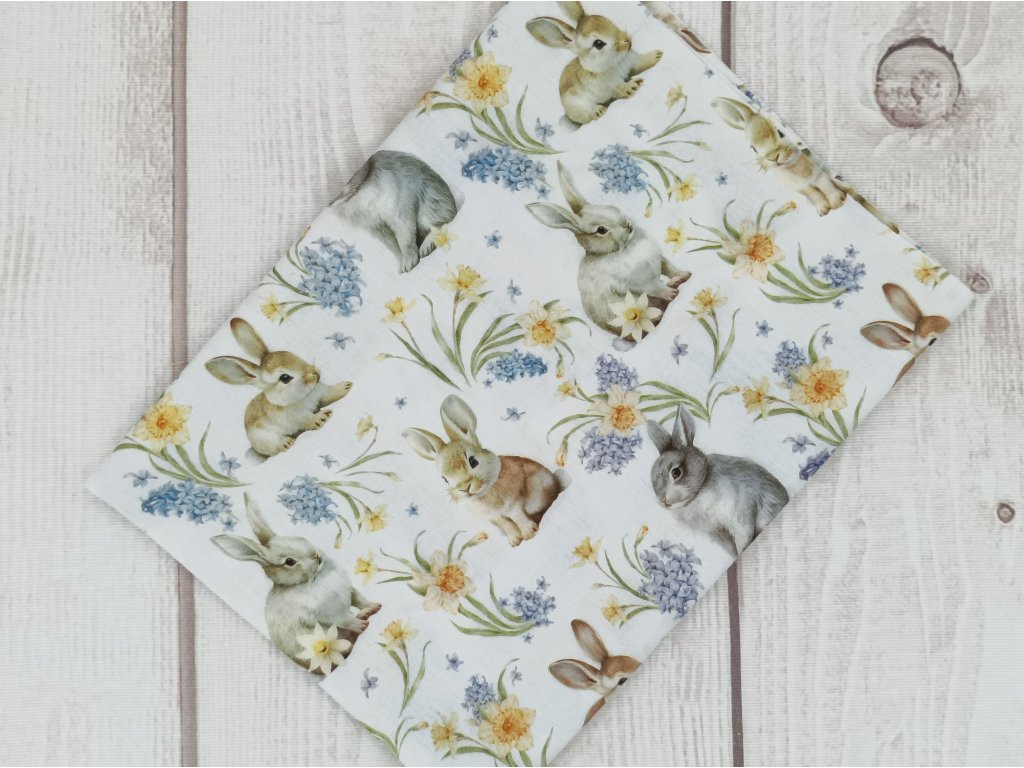 Obdélník Králíci s narciskami