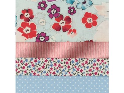 B Květy červené a modré