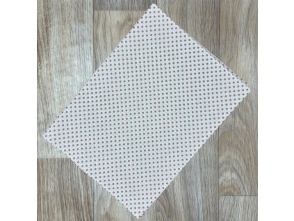 O Puntíček starorůžový na bílé