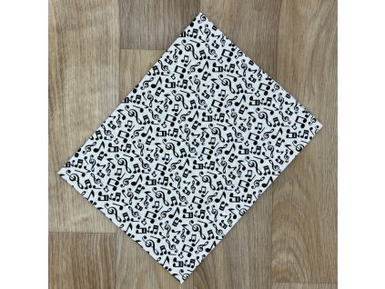 Obdélník Noty na bílé