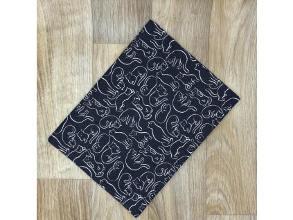 Obdélník Kočky na antracitové