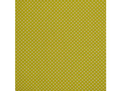 B Puntíček bílý 2mm na žluté