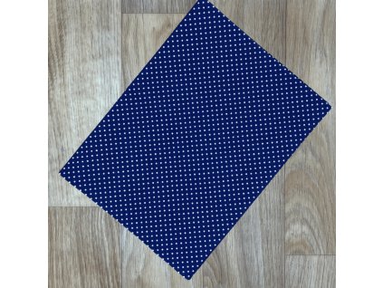 O Bílý puntíček ve stylu modrotisku