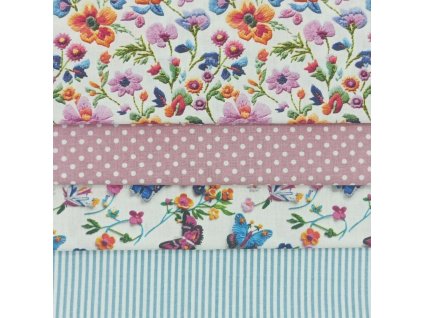 B Kytičky vyšívané barevné