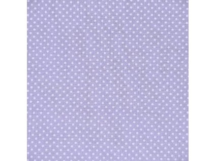 B Puntíček bílý 2mm na světle fialové
