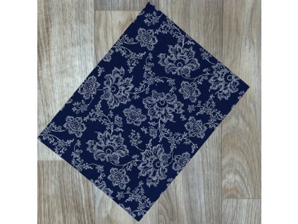 O Velké květy ve stylu modrotisku