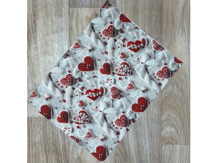 O Srdíčka červeno bílá