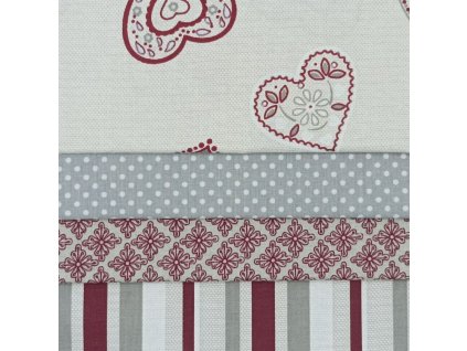 B Folklórní srdíčka na režném efektu