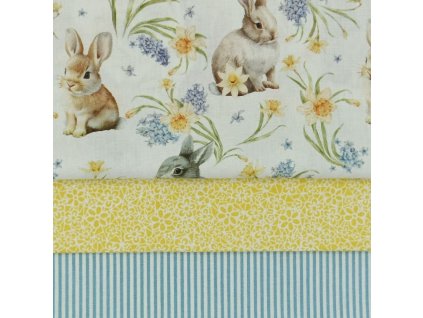 B Králíci s narciskami