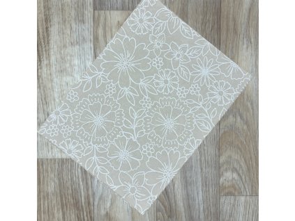 O Velké květy na béžové