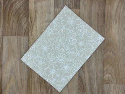 Obdélník Velké květy na béžové