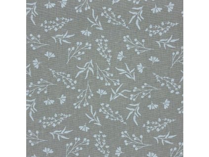 B Bílé větvičky na béžové