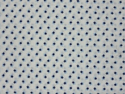 Bavlněná látka Tulipánky modré